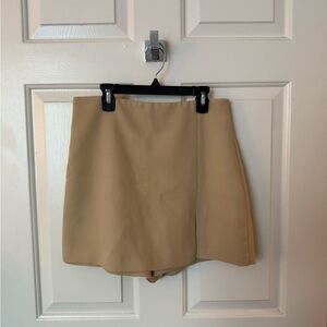 Tan Mini Skort